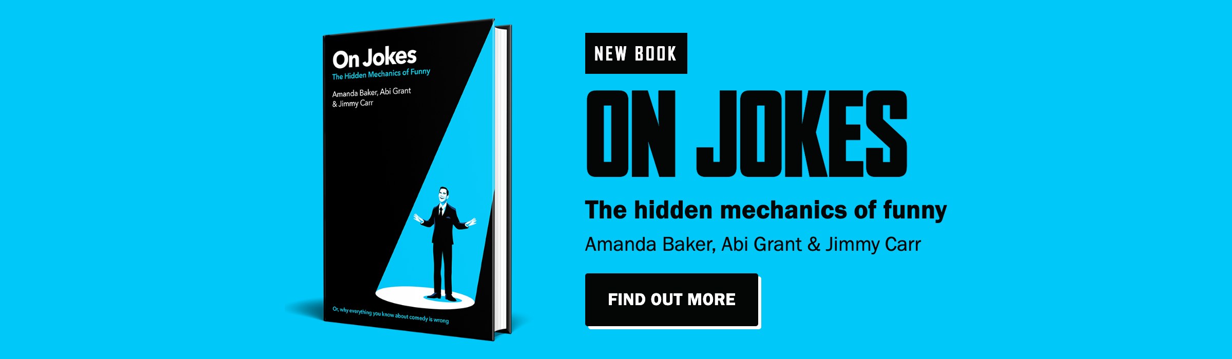 On Jokes, the new book by Amanda Baker, Abi Grant and Jimmy Carr
